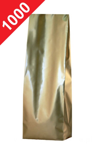Sáčky na kávu Klasik, 1kg, lesklá zlatá barva, 135x360x70