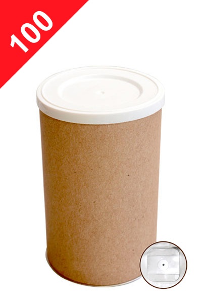Tuba na kávu s ventilem, 100g, přírodní hnědá, dx73x120