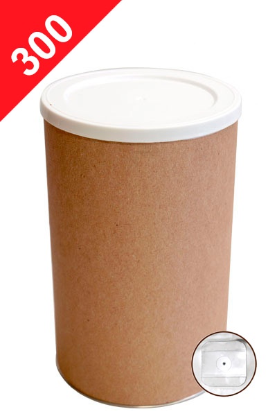 Tuba na kávu s ventilem, 300g, přírodní hnědá, dx99x160