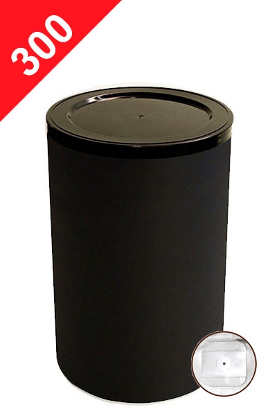 Tuba na kávu s ventilem, 300g, matná černá, dx99x160