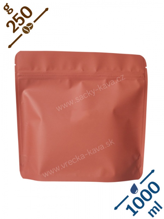 Sáčky na potraviny konvička se ZIPem, 1000ml, červené, 20x19x7 - DOPRODEJ!