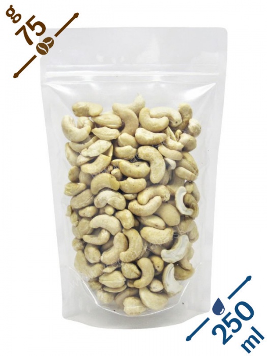 Sáčky na potraviny se ZIPem, 250ml, průhledné, 11x19x6